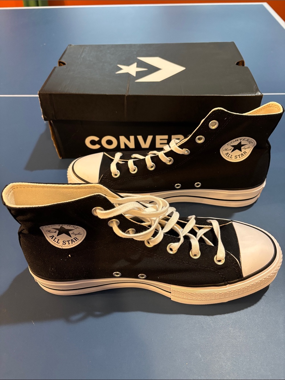 Converse Black and White Chuck Taylor All Star High Top Sneakers